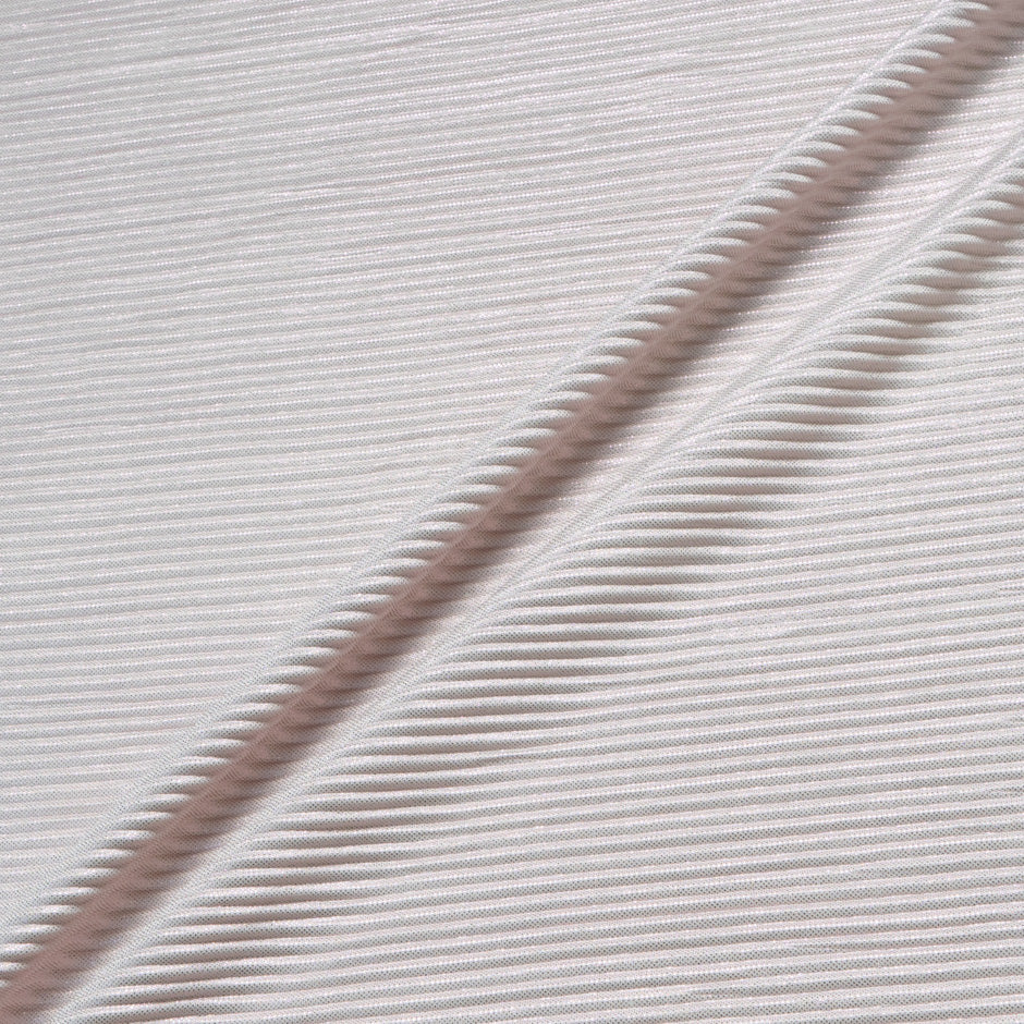 Pale Pink Metallic Pleated Jersey