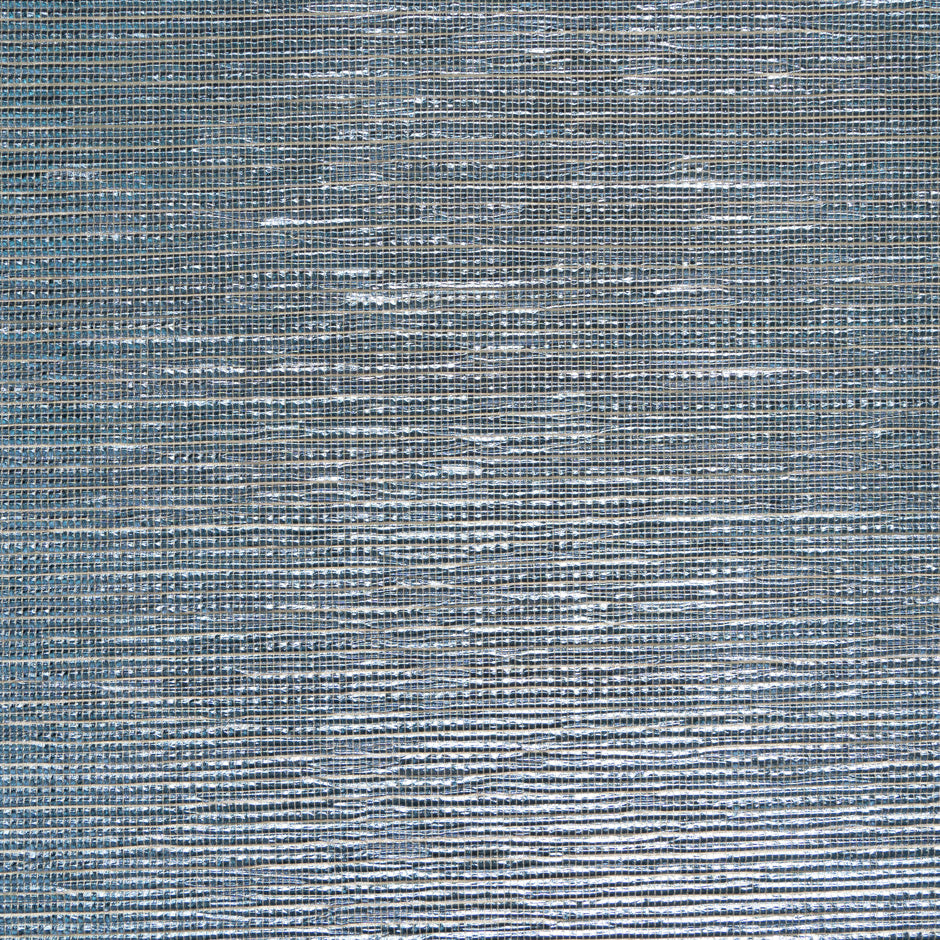 Metallic Blue Plissé Jersey