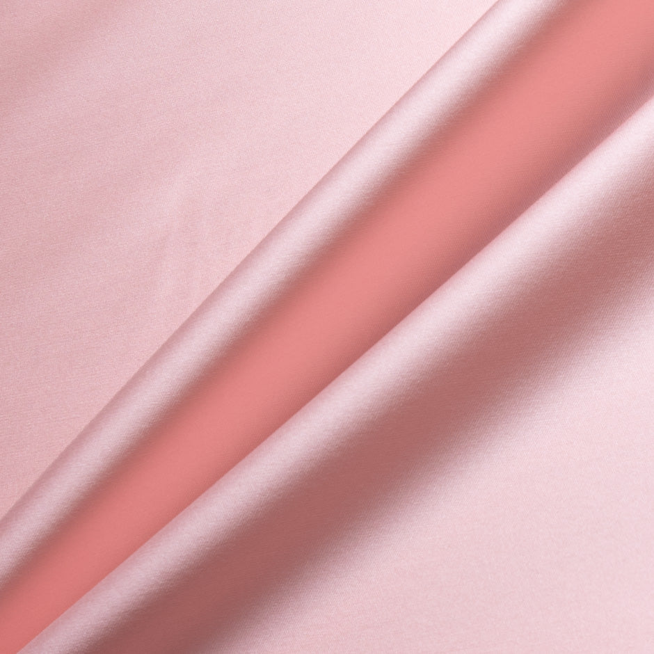 Two-Tone Pink Double Faced Silk Blend Mikado