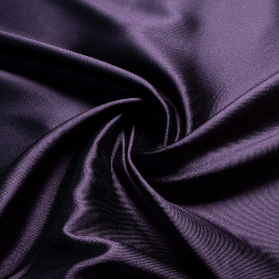 Deep Purple Pure Silk Mikado