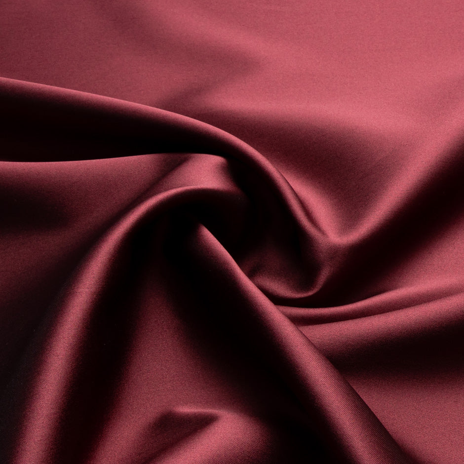 Maroon Silk Blend Mikado