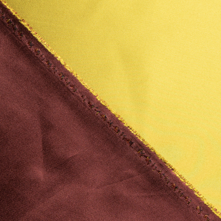Gold & Berry Double Faced Silk Mikado