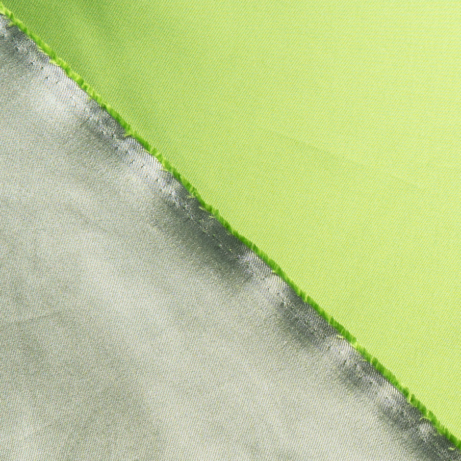 Two-Tone Green Double Faced Silk Zibeline