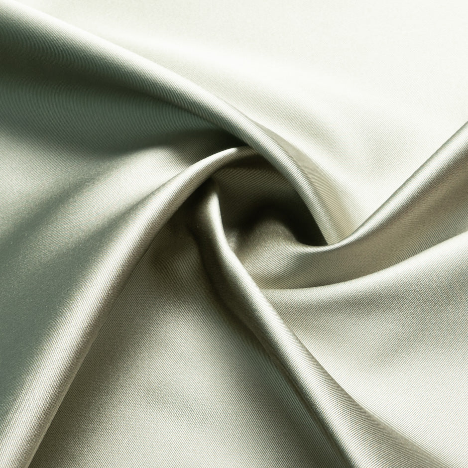 Two-Tone Green Double Faced Silk Zibeline