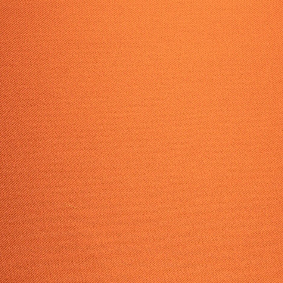 Bright Orange & Olive Double Faced Silk Mikado