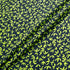Green Abstract 'Bird' Printed Midnight Silk Jacquard