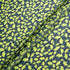 Lime Ginko Leaf Printed Pure Silk Georgette