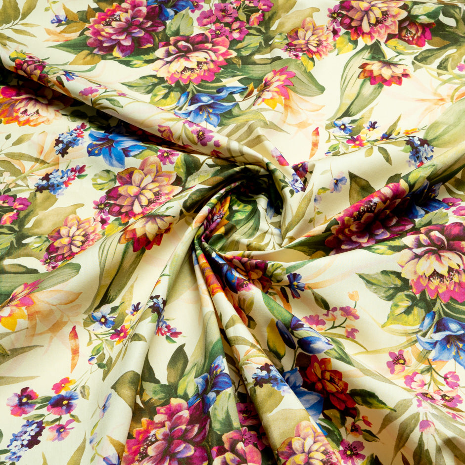 Multi Floral Printed Pure Cotton (A 3.70m Piece)