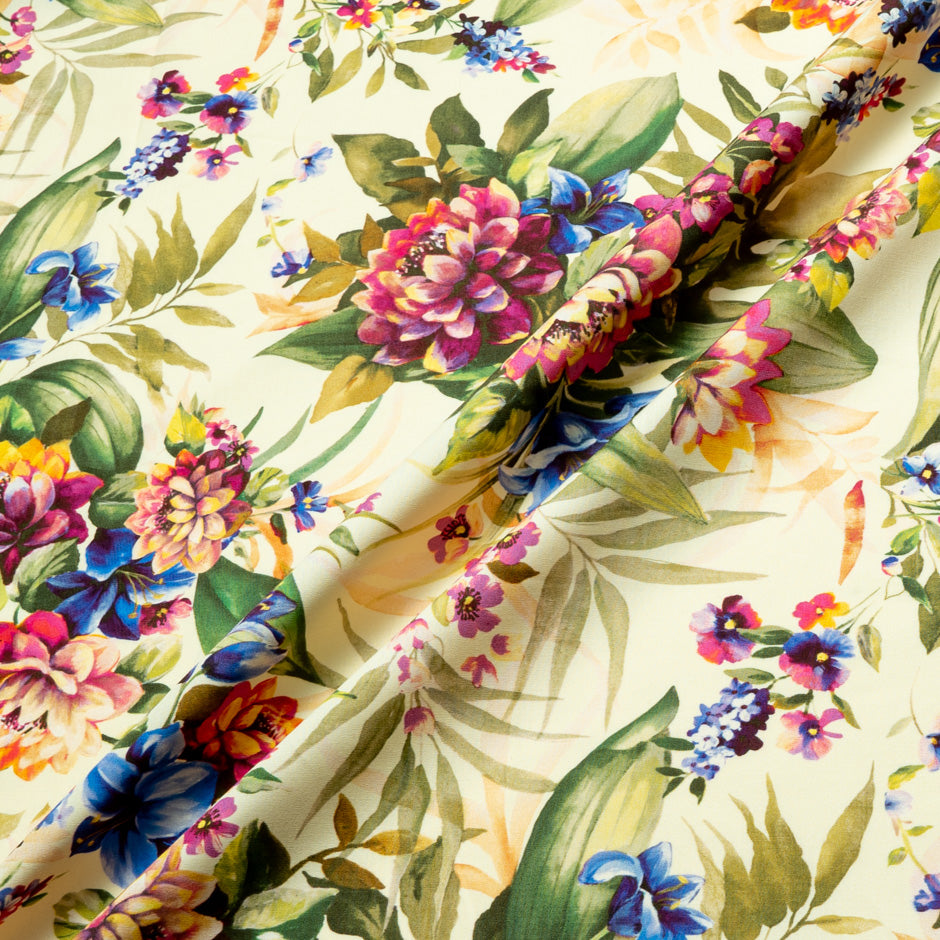 Multi Floral Printed Pure Cotton (A 3.70m Piece)