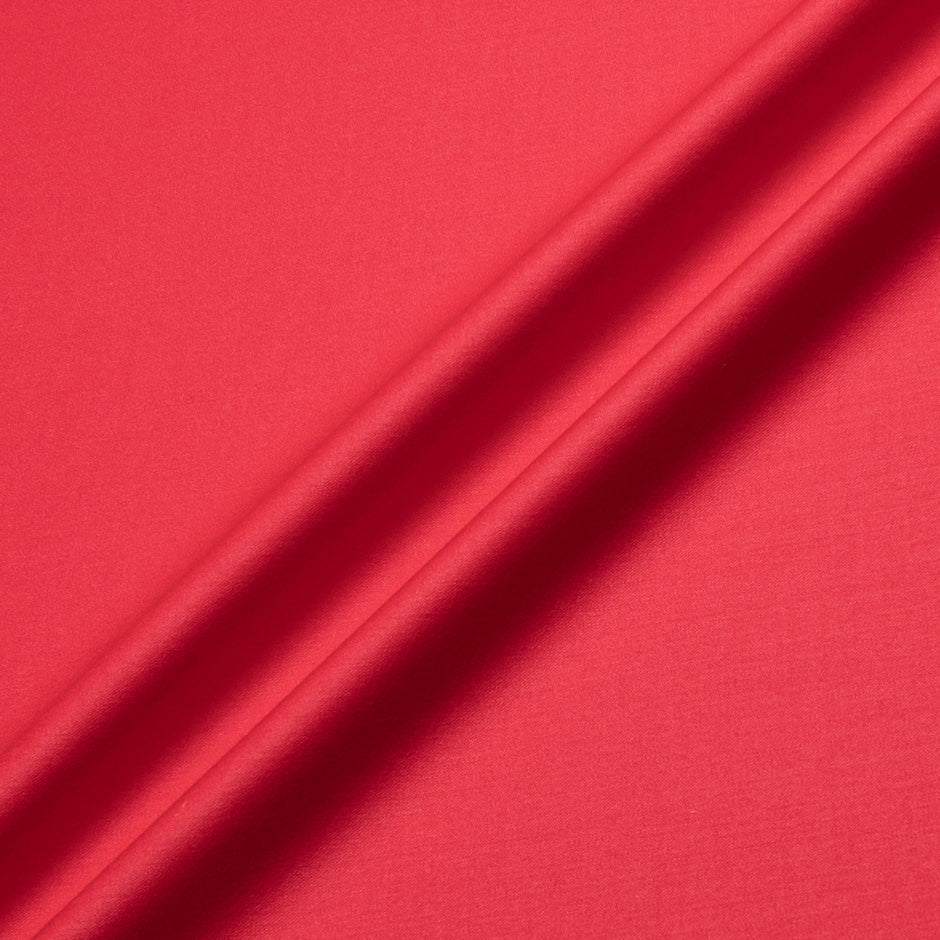 Lipstick Red Stretch Wool Gaberdine