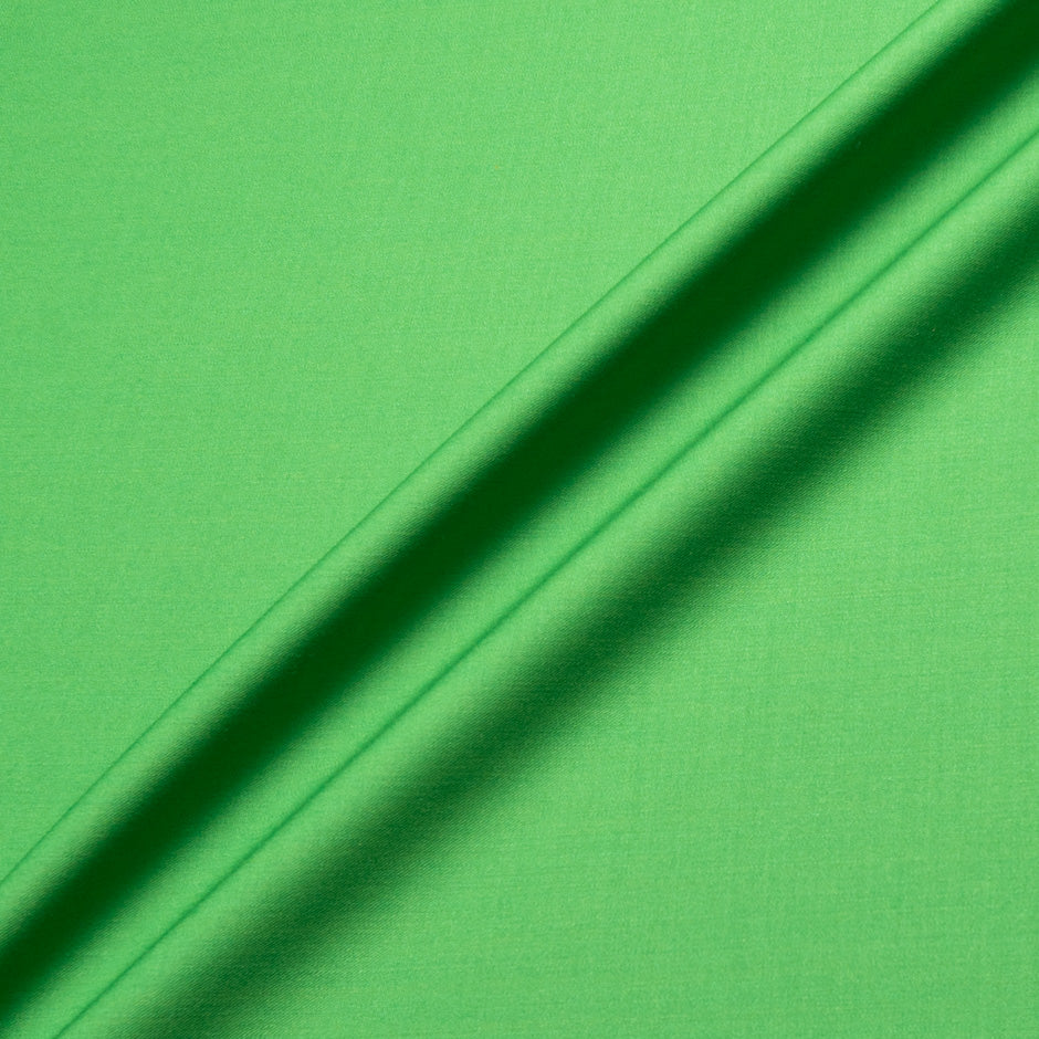 Emerald Green Stretch Wool Gaberdine