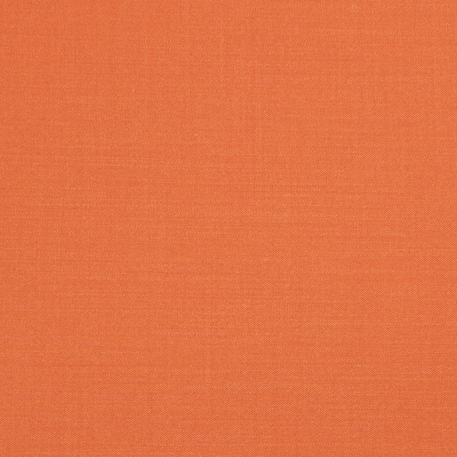 Deep Orange Stretch Wool Gaberdine
