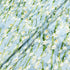 Lily of the Valley Printed Blue Silk Blend Devoré Velvet