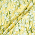 Lily of the Valley Printed Yellow Silk Blend Devoré Velvet