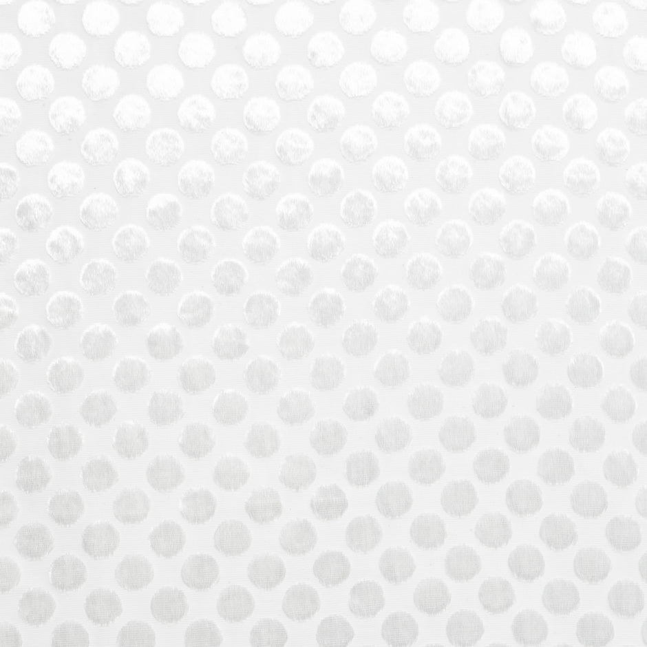 Ivory Spotted Devoré Velvet