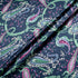 Paisley Printed Midnight Double Silk Twill