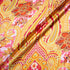 Pink & Yellow Paisley Printed Double Silk Twill