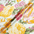 Yellow & Pink Floral Double Silk Twill