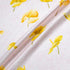 Yellow Floral Printed Pink Double Silk Twill