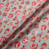 Cherry Red 'Tea Time' Printed Pure Linen