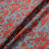 Red Floral Blue Striped Printed Linen (A 2m Piece)