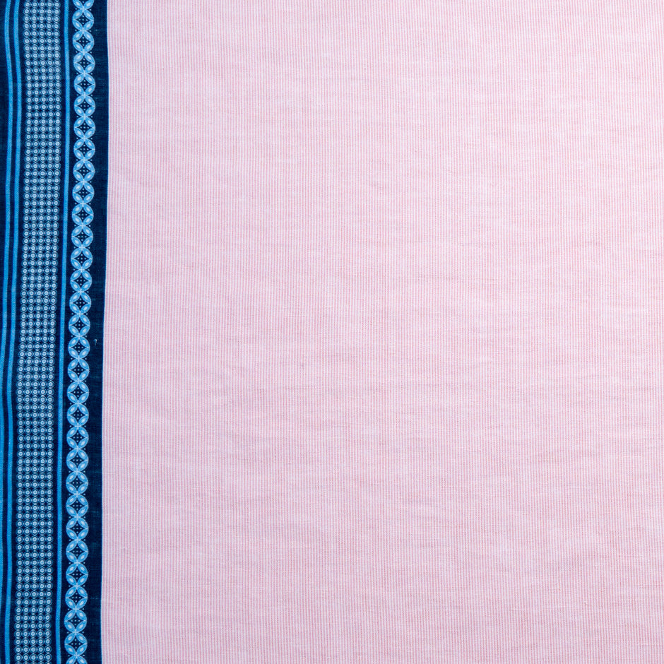 Baby Pink Thin Striped Handkerchief Linen