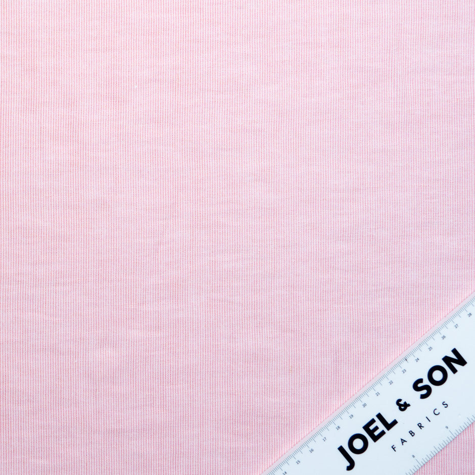 Baby Pink Thin Striped Handkerchief Linen