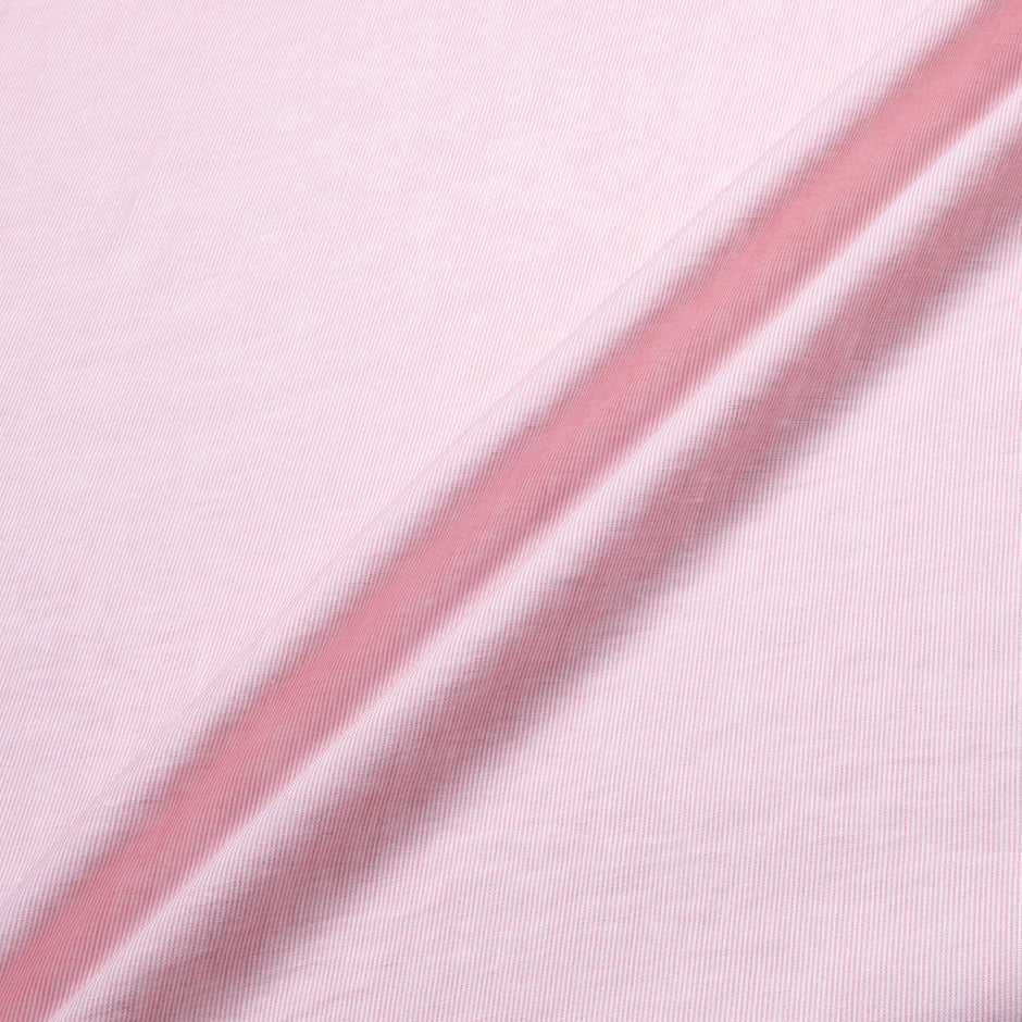 Baby Pink Thin Striped Handkerchief Linen