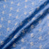 Floral Embroidered Blue Handkerchief Linen
