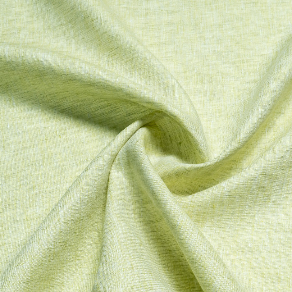 Lime Green Two-Tone Handkerchief Pure Linen