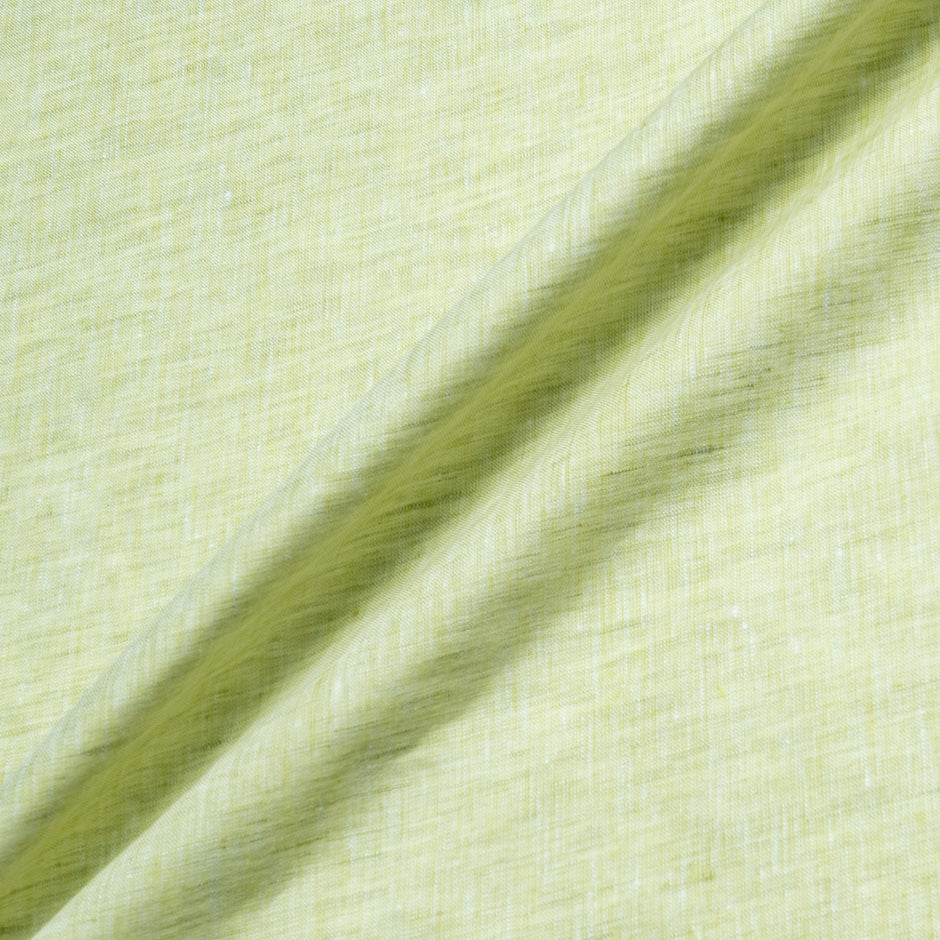 Lime Green Two-Tone Handkerchief Pure Linen