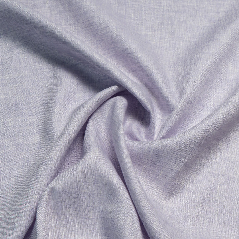 Pale Lilac Two-Tone Handkerchief Pure Linen