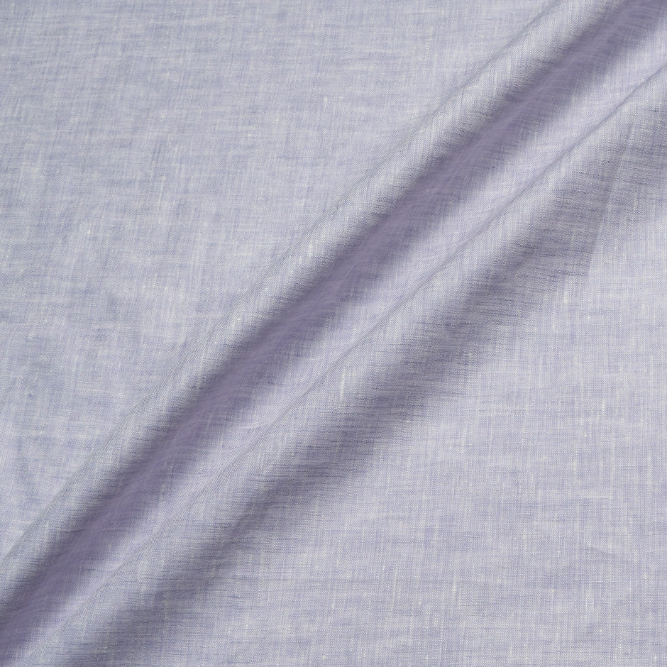 Pale Lilac Two-Tone Handkerchief Pure Linen