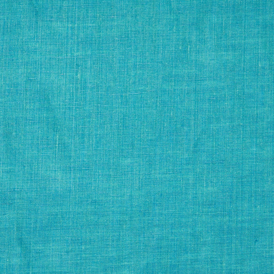 Turquoise & Green Two-Tone Handkerchief Pure Linen