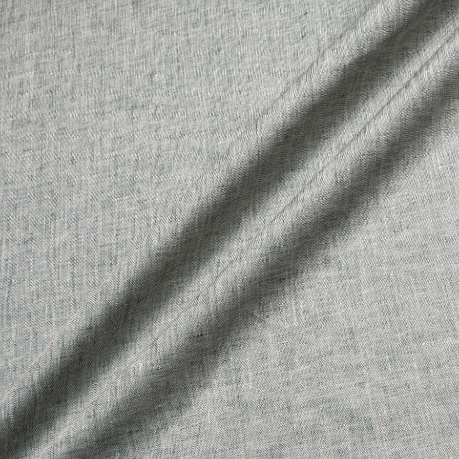 Two-Tone Grey & Beige Handkerchief Pure Linen