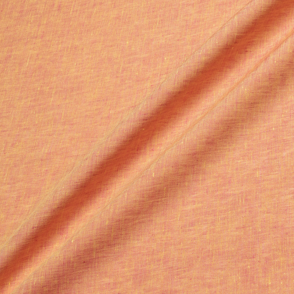 Orange Two-Tone Handkerchief Pure Linen