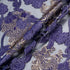 Purple & Gold Floral Metallic Jacquard Organza