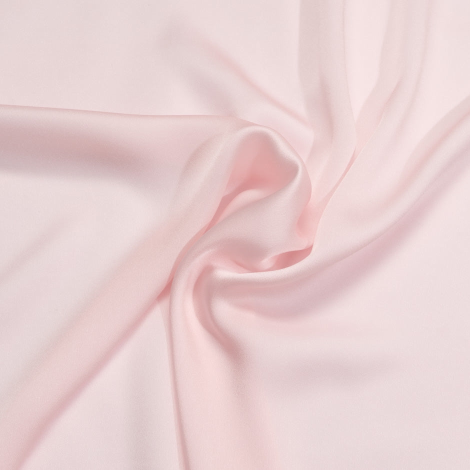 Powder Pink Silk Satinised Chiffon