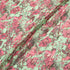 Cherry Red Floral Printed Metallic Jacquard Georgette