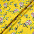 Multi Floral Printed Yellow Silk Jacquard