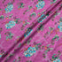 Floral Printed Magenta Silk Jacquard Chiffon