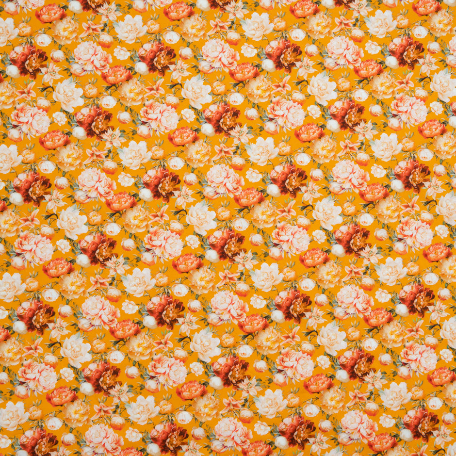 Orange Rose Printed Pure Cotton