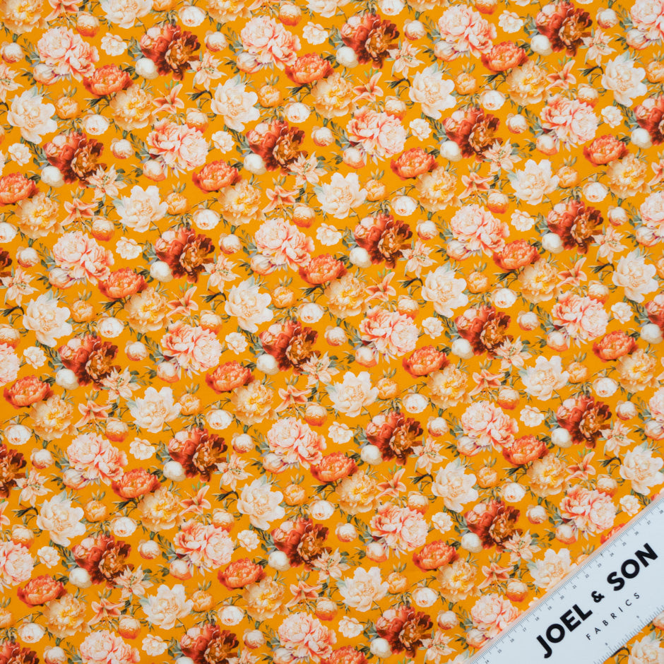 Orange Rose Printed Pure Cotton