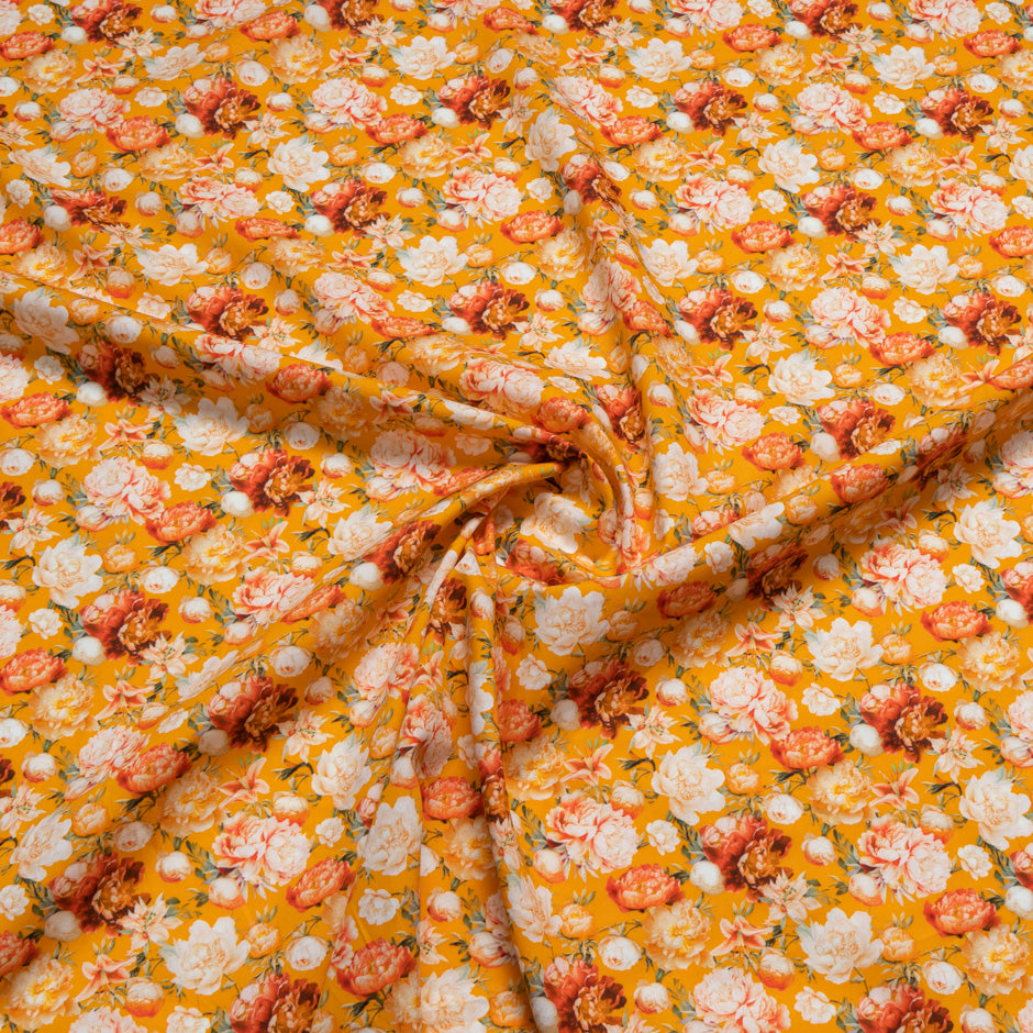 Orange Rose Printed Pure Cotton