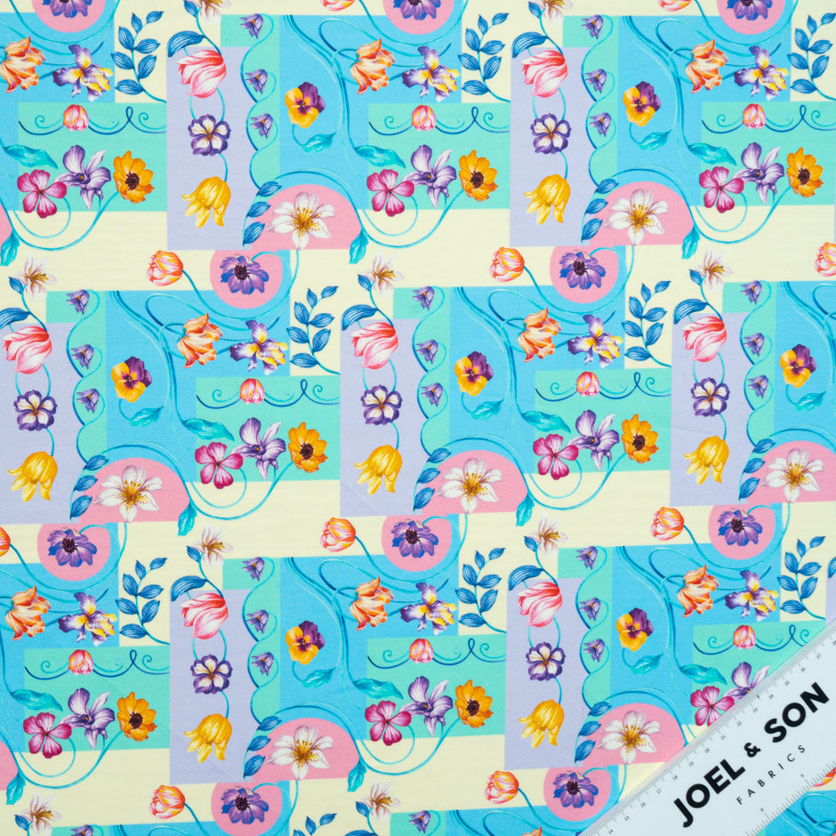 Multi Floral & Patchwork Printed Pure Cotton (A 2.50m Piece)