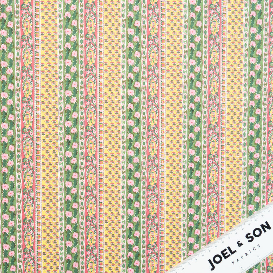 Yellow 'Prospect Stripe' Liberty Cotton Tana Lawn