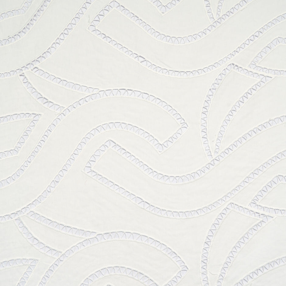 Ivory Embroidered Pure Cotton