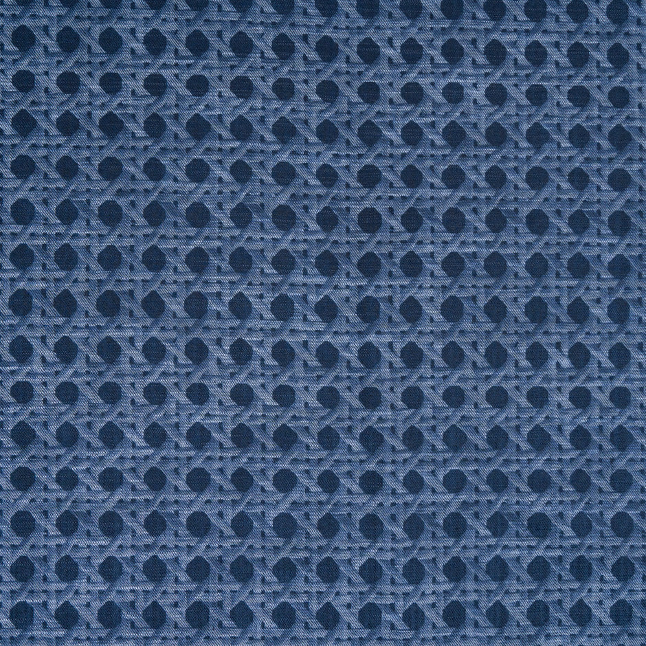 Dark Wicker Printed Stretch Cotton Denim