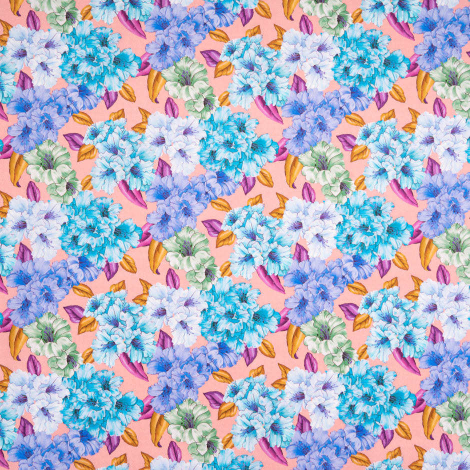 Multi Floral Printed Candy Pink Pure Cotton