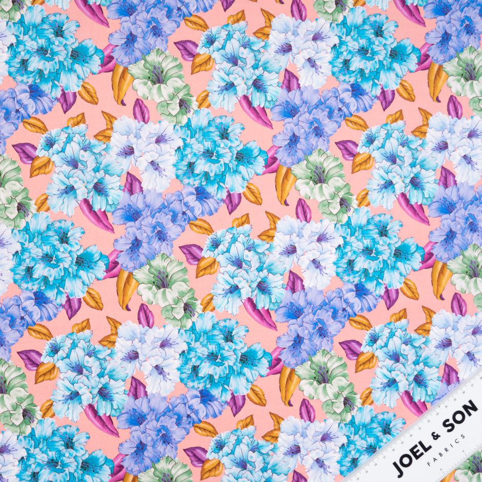 Multi Floral Printed Candy Pink Pure Cotton